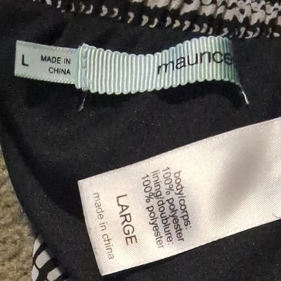Maurices Black and White skort size women's Large - Picture 3 of 10